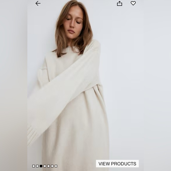 H&M Knit Dress in Light Beige. Size XL. - Picture 2 of 5